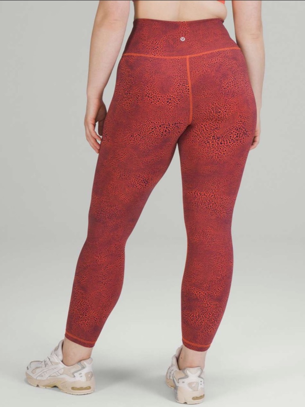lululemon Wunder Train High-Rise Tight 25" - Vintage Orange with Red Speckle 6